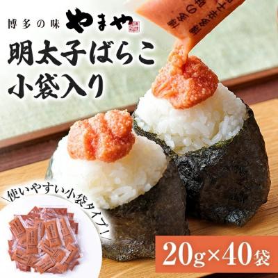 ふるさと納税 古賀市 やまや 明太子ばらこ小袋入り (20g×40)
