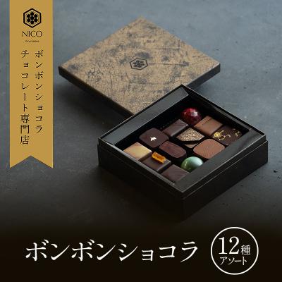 ふるさと納税 小郡市 ボンボンショコラ12種アソート/NICOchocolaterie[No5354-2283]