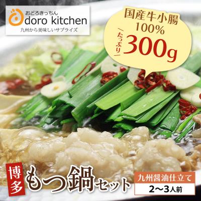 ふるさと納税 福智町 おどろきっちん 博多もつ鍋セット(九州醤油仕立て)2〜3人前