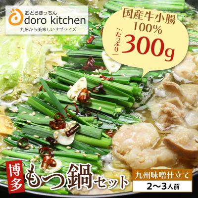 ふるさと納税 福智町 おどろきっちん 博多もつ鍋セット(九州味噌仕立て)2〜3人前