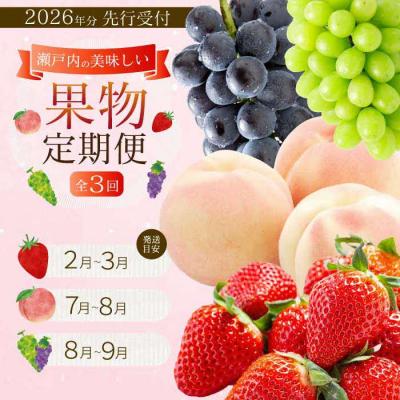 ふるさと納税 三原市 [年3回定期便]瀬戸内の恵みがいっぱい!人気の厳選フルーツ定期便 [T07]