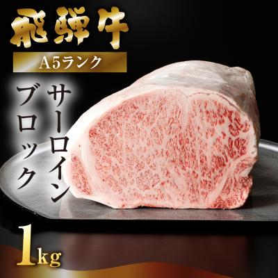 ふるさと納税 下呂市 [最高級]飛騨牛A5ランク サーロインブロック 1kg(真空冷蔵)[39-43]