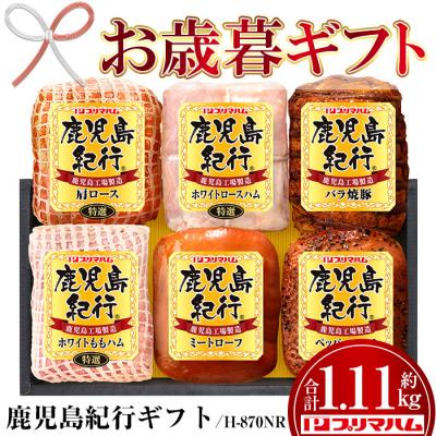 ふるさと納税 いちき串木野市 [令和7年お歳暮期間限定]鹿児島紀行ギフト H-870NR 肩ロース・バラ焼豚等 6種 詰合せセット