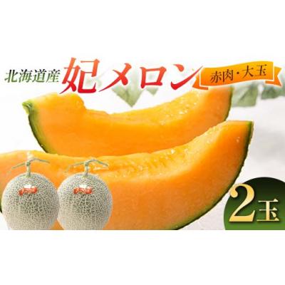 ふるさと納税 沼田町 [先行予約]令和8年産 妃メロン 赤肉 2玉(令和8年7月下旬〜8月中旬発送予定) n-0189