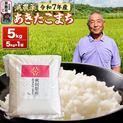 ふるさと納税 男鹿市 米 [先行受付] 令和7年産 あきたこまち 5kg(5kg×1袋)|23_fjk-010501