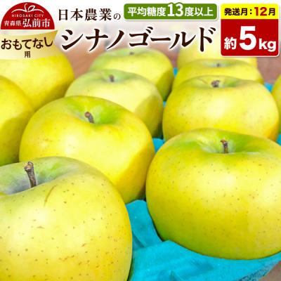 ふるさと納税 弘前市 [26年12月発送]りんご シナノゴールド[おもてなし用]約5kg|24_nng-100501bg