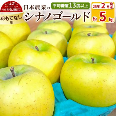 ふるさと納税 弘前市 りんご [26年2月出荷] シナノゴールド 約5kg おもてなし用|24_nng-100501bi