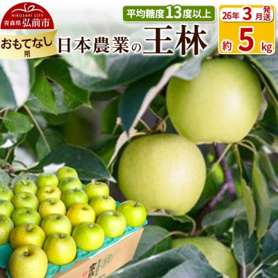ふるさと納税 弘前市 りんご [26年3月出荷] 王林 約5kg おもてなし用|24_nng-110501bj