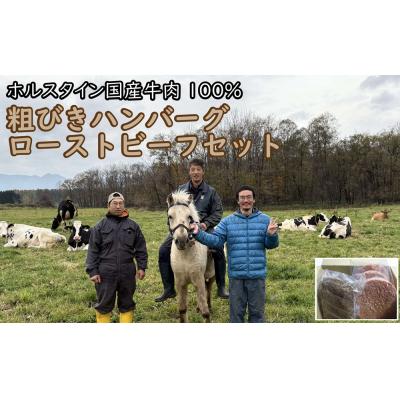 ふるさと納税 新得町 ハンバーグ+ローストビーフセット