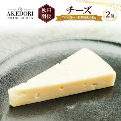 ふるさと納税 羽後町 チーズ 「アヴァプレーン長期熟成40g」2個