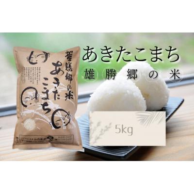 ふるさと納税 湯沢市 あきたこまち 雄勝郷の米 白米5kg[B6-2001]