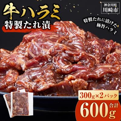 ふるさと納税 川崎市 [訳あり]牛ハラミ 特製たれ漬 0.6kg[2026年10月発送]