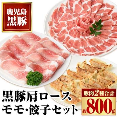 ふるさと納税 肝付町 特選黒豚モモ・黒豚肩・黒豚餃子セット