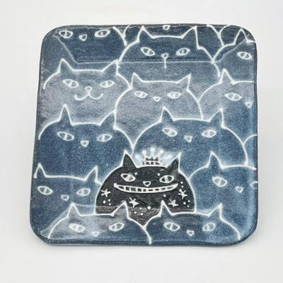 ふるさと納税 宗像市 星猫キングを探せ 角皿 small[716]