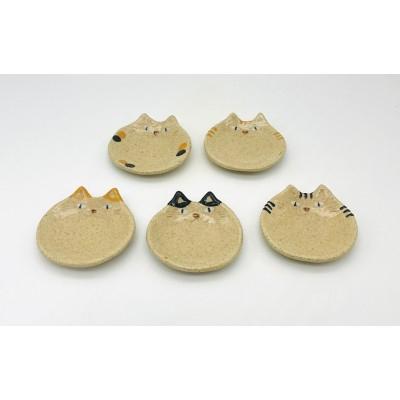 ふるさと納税 宗像市 猫小皿5枚セットBASIC【716】_HA1725 |  | 01