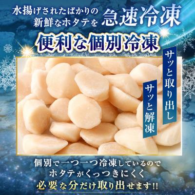 ふるさと納税 釧路市 【数量限定】北海道産 旨味濃厚 絶品ホタテ 旨粒 計1.2kg【最短3営業日以内発送】 |  | 03