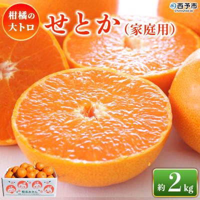 ふるさと納税 西予市 <せとか(家庭用)約2kg> 自宅用 訳あり セトカ 柑橘の大トロ 笑丸