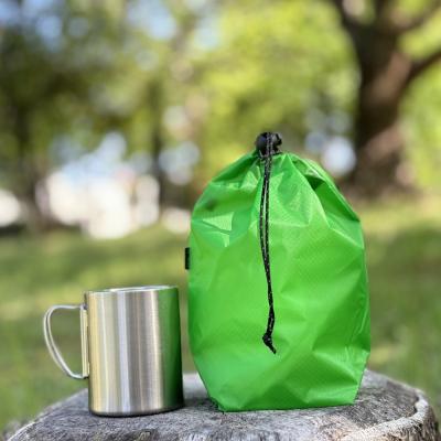 ふるさと納税 名古屋市 [S 1.5L・緑] キャンプで大活躍!トイレットペーパーホルダー 小さめナイロン巾着袋