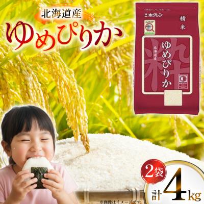 ふるさと納税 砂川市 米 令和7年 北海道産 ゆめぴりか 2kg 2袋 計 4kg 