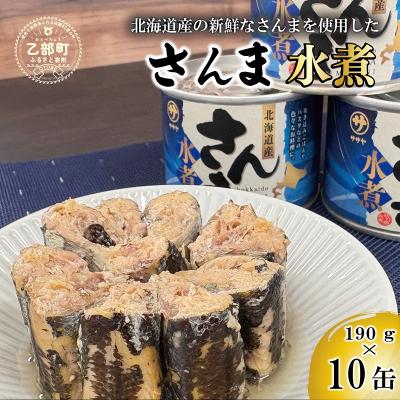 ふるさと納税 乙部町 美味しく満足 こだわりのサンマ缶 素材の旨みをヘルシーに水煮缶【笹谷商店さんま水煮:10缶】 | 