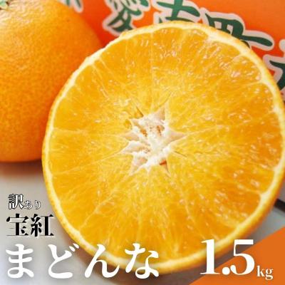 ふるさと納税 愛南町 [発送期間:2026年10月〜]訳あり 宝紅まどんな 1.5kg 愛媛県 愛南町 吉本農園
