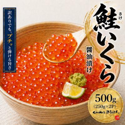 ふるさと納税 名古屋市 訳あり いくら醤油漬け 鮭卵 冷凍 500g(250gx2P) 尾張まるはち
