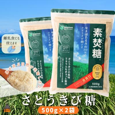 ふるさと納税 徳之島町 [ポストイン配送]ミネラルをぎゅっと製法 さとうきび糖 素焚糖(すだきとう)(500g×2袋)