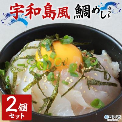 ふるさと納税 西予市 <愛媛の鯛めし宇和島風2個セット真鯛YNコーポレーション>