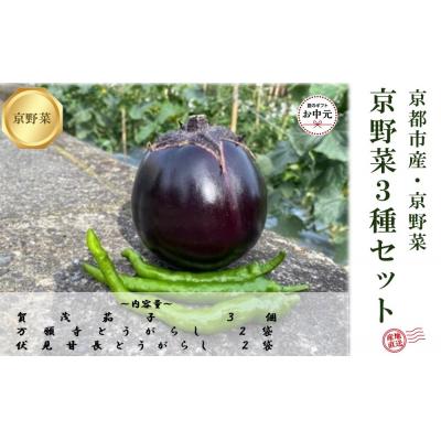 ふるさと納税 京都市 [先行予約・2026年7月発送]京野菜「3種セット」賀茂茄子・万願寺とうがらし・伏見とうがらし