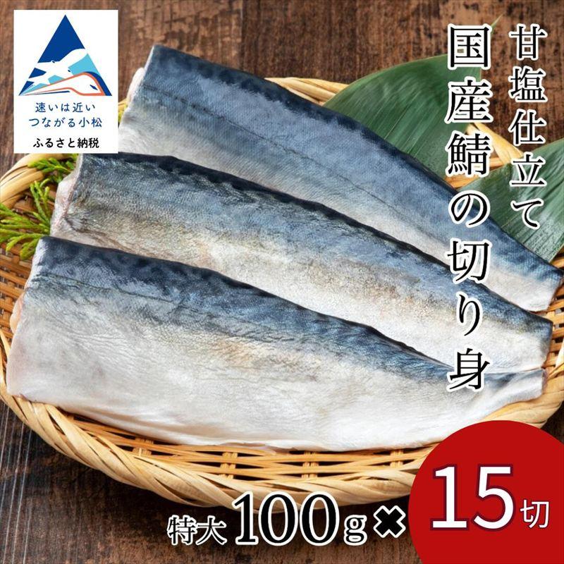 ふるさと納税 小松市 国産鯖の切り身(甘塩) 15切セット[カネナカ食品工業]