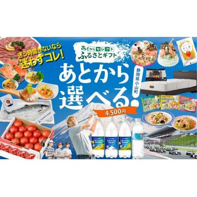ふるさと納税 小山町 あとからセレクト[ふるさとギフト]4,500円分