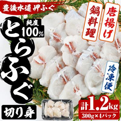 ふるさと納税 佐伯市 豊後水道 とらふぐ 切り身 (計1.2kg)