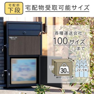 ふるさと納税 三条市 ポスト一体型 二段宅配ボックス レシーボ 木目調 鍵付き 戸建住宅用 日本製 【050S031】 |  | 03