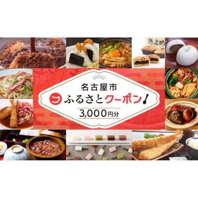 ふるさと納税 名古屋市 [ 名古屋市 有名店で使える 共通クーポン ]「 ふるさとクーポン!」3,000円分(紙)