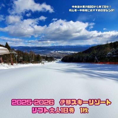 ふるさと納税 伊那市 25-26シーズン 伊那スキーリゾート1日(大人)リフト券
