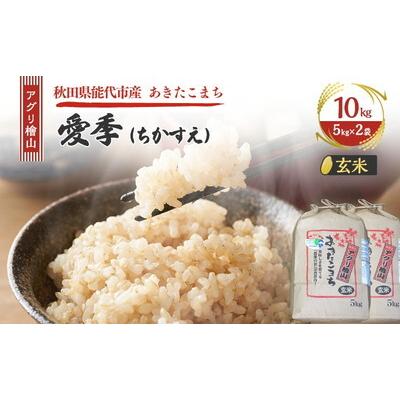 ふるさと納税 能代市 令和7年産 アグリ檜山米 愛季 玄米 10kg ( 5kg × 2袋 )