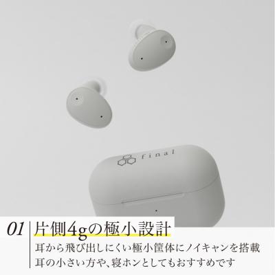 ふるさと納税 川崎市 ANC完全ワイヤレスイヤホン final ZE300 GREIGE / ZE3000の小型モデル |  | 02