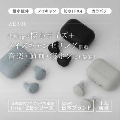 ふるさと納税 川崎市 ANC完全ワイヤレスイヤホン final ZE300 SKY GRAY/ ZE3000の小型モデル |  | 01
