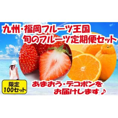 ふるさと納税 新宮町 [人気]九州・福岡フルーツ王国.旬のフルーツ定期便Iセット[あまおう]