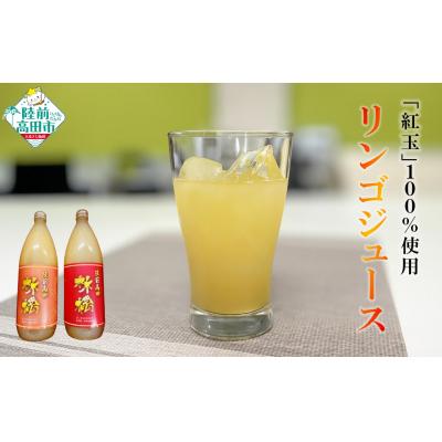ふるさと納税 陸前高田市 [紅玉100%!] 甘くない リンゴジュース 1000ml×2本 りんご 飲み物 果物
