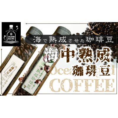 ふるさと納税 陸前高田市 海中 熟成 珈琲豆 飲みくらべ セット [焙煎コーヒー豆45g 熟成/熟成なし 各1瓶 ] コーヒー
