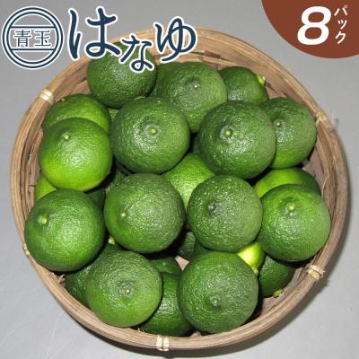 ふるさと納税 香南市 [7月より順次発送]花柚子 はなゆ青玉 8パック 国産 柚子 hy-0001