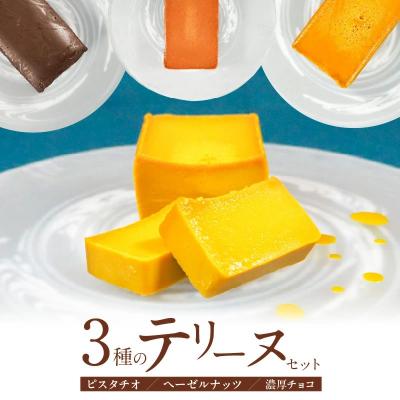 ふるさと納税 碧南市 (約200g)ピスタチオ・ヘーゼルナッツ・濃厚チョコの3種のテリーヌセット