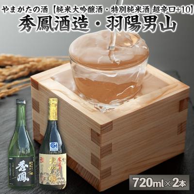 ふるさと納税 山形市 山形の酒[純米大吟醸酒・特別純米酒 超辛口]秀鳳酒造・羽陽男山(720ml×2本) FY25-377