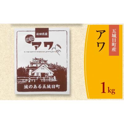 ふるさと納税 五城目町 五城目町産 アワ 1kg
