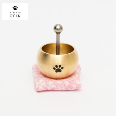 ふるさと納税 三条市 ミニミニおりん Otete 座布団(さくら) 仏具 ペット おりん 燕三条製 