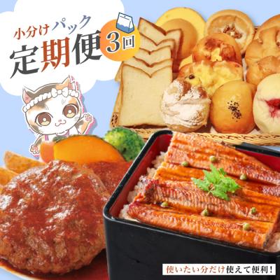 ふるさと納税 四万十市 [ 3回 お届け ] 小分け定期便 ストック おかず お弁当 便利 冷凍 高知 四万十 しまんと