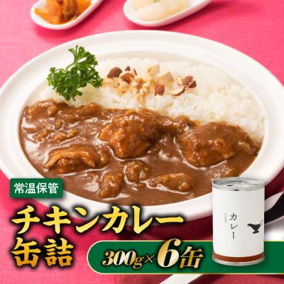 ふるさと納税 新宮町 [常温で保管できる!]チキンカレー缶詰(300g×6缶)