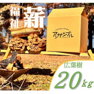 ふるさと納税 伊那市 信州産 広葉樹の薪 約20キロ 薪長35センチ