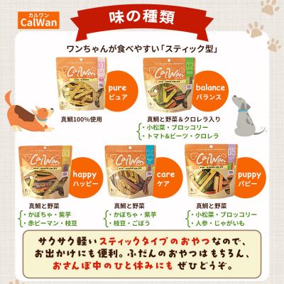 ふるさと納税 西予市 CalWan(カルワン)4個 国産 詰合わせ 1袋約60g 犬 養殖真鯛の画像